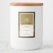 美しい海金ゴールドとベージュ色の製品ラベル フードラベル (正面)