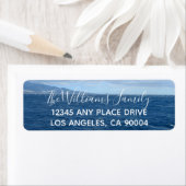 美しい海青い波 ラベル (インサイチュ)