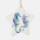 美しい海馬の動物のオーナメント セラミックオーナメント (右)