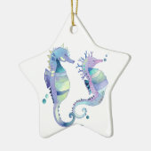 美しい海馬の動物のオーナメント セラミックオーナメント (左)