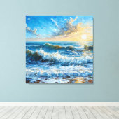 美しい海 キャンバスプリント (インサイチュ (ウッドフロア))