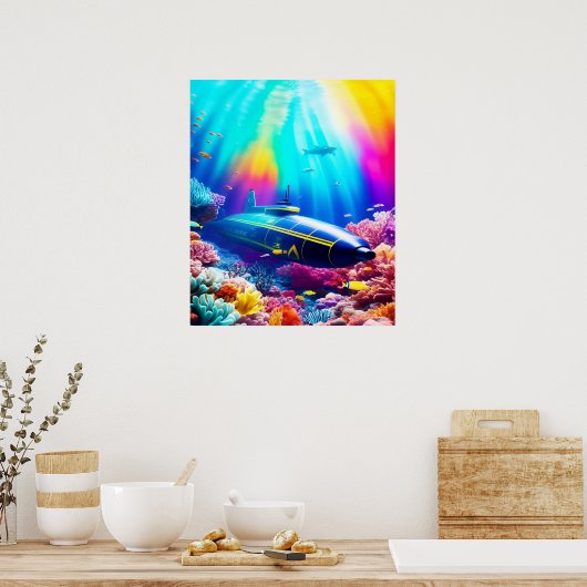 美しい海 ポスター (キッチン)