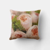 美しい淡い色のピンクのバラ クッション (裏面)