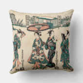 美しい深川出身。トリプチチ クッション (裏面)