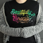 美しい混血レース多人種 Tシャツ