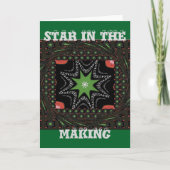 美しい渦の星の背景プリントベクトル カード (正面)