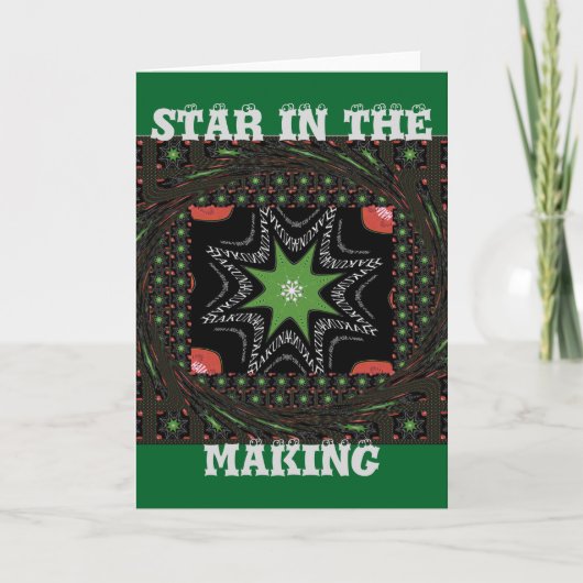 美しい渦の星の背景プリントベクトル カード (正面)