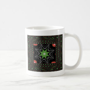 美しい渦の星の背景プリントベクトル コーヒーマグカップ