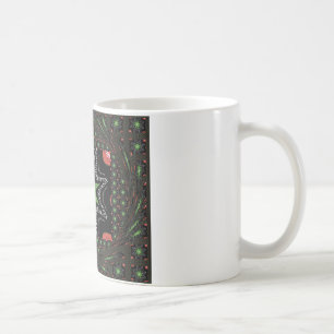 美しい渦の星の背景プリントベクトル コーヒーマグカップ