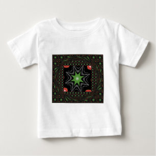 美しい渦の星の背景プリントベクトル ベビーTシャツ