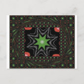 美しい渦の星の背景プリントベクトル ポストカード (正面)