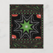 美しい渦の星の背景プリントベクトル ポストカード (正面)