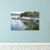 美しい港と帆船に反射して2 キャンバスプリント (インサイチュ (ウッドフロア))