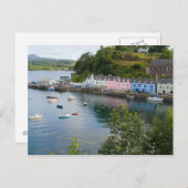 美しい港と帆船に反射して2 ポストカード (正面/裏面)