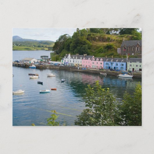 美しい港と帆船に反射して2 ポストカード (正面)