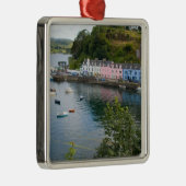 美しい港と帆船に反射して2 メタルオーナメント (右)