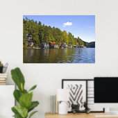 美しい湖に水を浴びる ポスター (ホームオフィス)