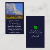美しい湖のメモリアル同情カード 名刺 (正面/裏面)