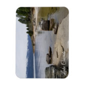 美しい湖カスケード海岸線 マグネット (縦)