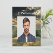 美しい湖畔のライフセレブレーションサービス 招待状 (スタンド正面)