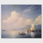 美しい湖絵画の包み紙 ラッピングペーパー (フラット)