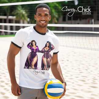 美しい湾曲した女性 Tシャツ