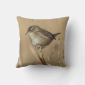 美しい湿原の緑の輪郭 クッション (裏面)