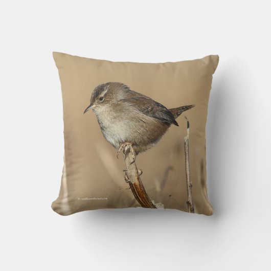 美しい湿原の緑の輪郭 クッション (正面)