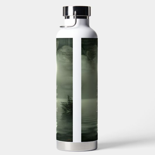 美しい満月の月光の感動的水 ウォーターボトル (右面)