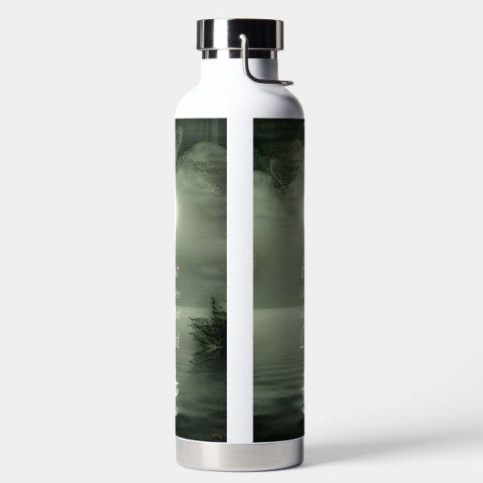 美しい満月の月光の感動的水 ウォーターボトル (左面)