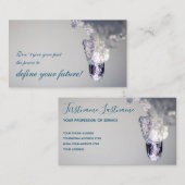 美しい溶ける氷とやる気を起こさせる引用文 名刺 (正面/裏面)