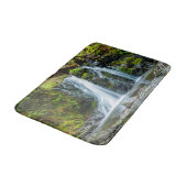 美しい滝の写真、川、森 バスマット (アングル)