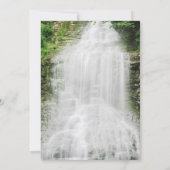 美しい滝の自然結婚ズ セーブザデート (裏面)