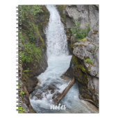 美しい滝の風景写真 ノートブック (正面)