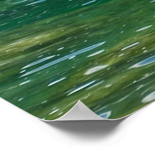 美しい滝 ポスター (角)