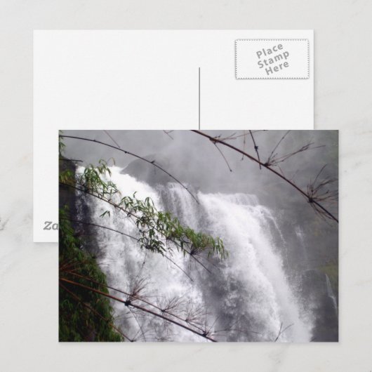 美しい滝 ポストカード (正面/裏面)