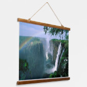 美しい滝 吊り下げ型タペストリー (傾斜あり)