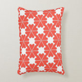 美しい漫画のグリーティングカードとカラフルフロー アクセントクッション (正面(垂直))