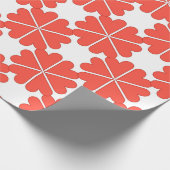 美しい漫画のグリーティングカードとカラフルフロー ラッピングペーパー (角)