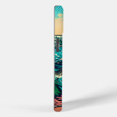 美しい漫画ポップ・アートのアートスタイルビーチシーン Case-Mate iPhoneケース (裏面 / 右)