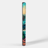 美しい漫画ポップ・アートのアートスタイルビーチシーン Case-Mate iPhoneケース (裏面 / 右)