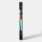 美しい漫画ポップ・アートのアートスタイルビーチシーン Case-Mate iPhoneケース (裏面 / 左)