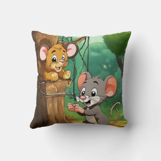 美しい漫画家の枕 クッション (裏面)