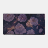 美しい濃い紫色の花大 デスクマット (正面)