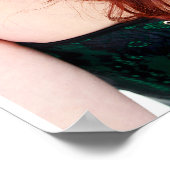 美しい火グラデーションのサロン ポスター (角)