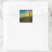 美しい灯台バイブル聖句シール スクエアシール (バッグ)