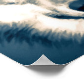 美しい灰色のオオカミの森の動物 ポスター (角)