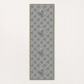 美しい灰色の多肉質を持つヨガマット ヨガマット (裏面)