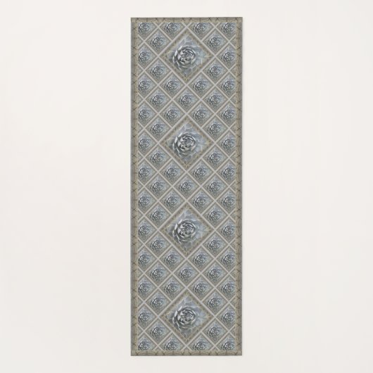 美しい灰色の多肉質を持つヨガマット ヨガマット (裏面)