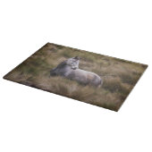 美しい灰色の馬 カッティングボード (角)